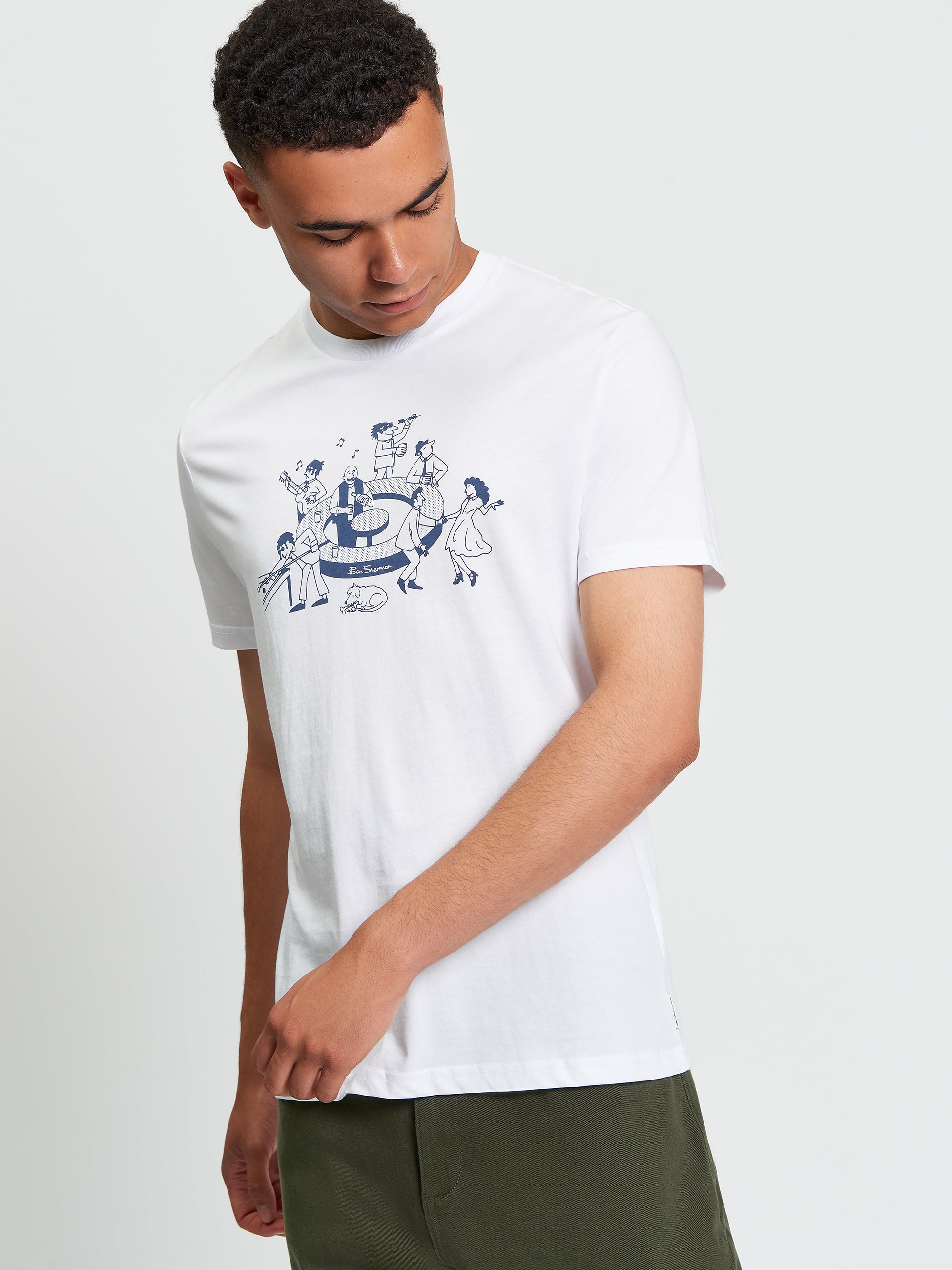 The Modern Scene Tee - White - Front