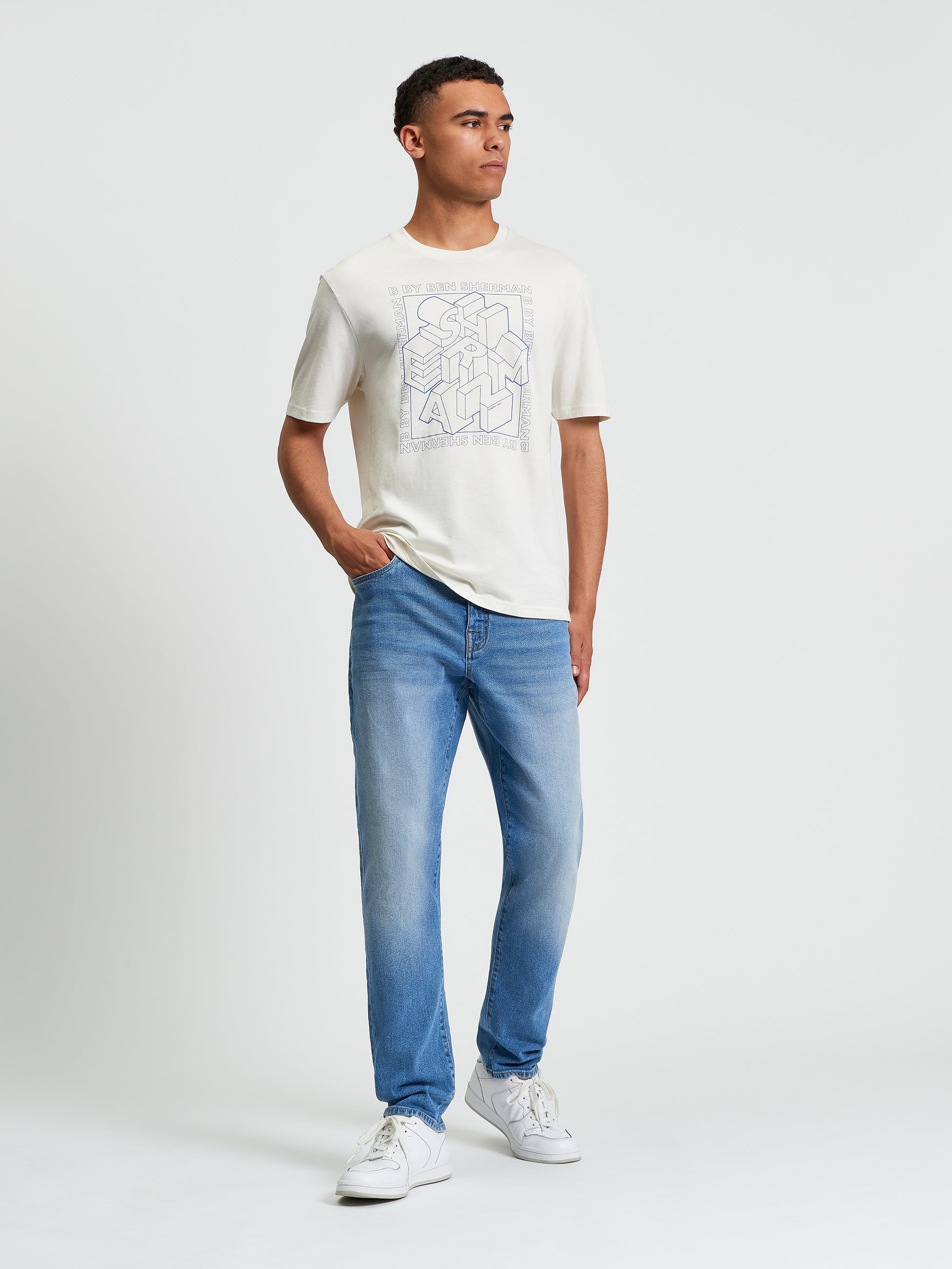 Stack Tee - Snow White - Full Length