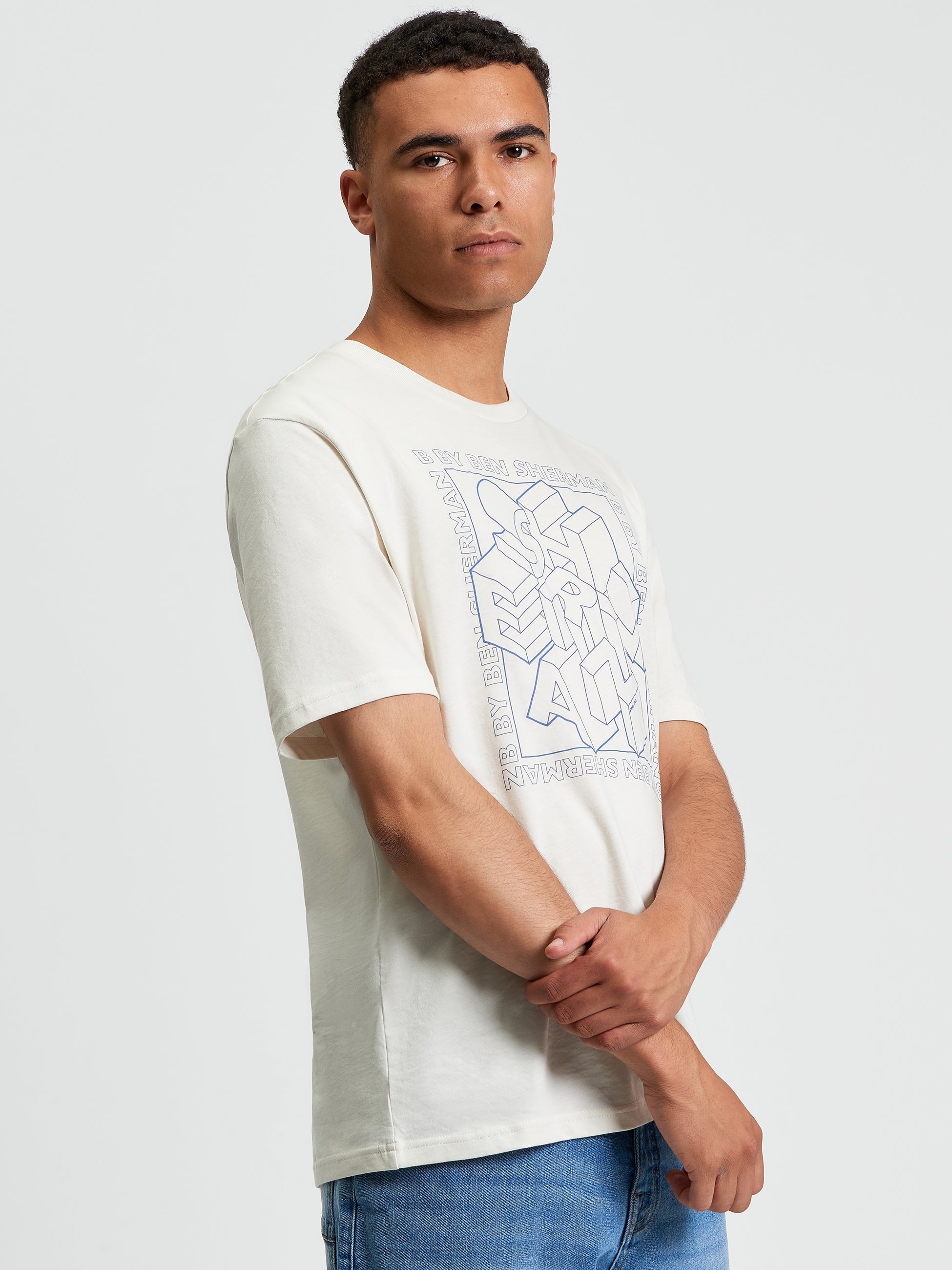 Stack Tee - Snow White - Front