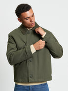 Wadded Flight Jacket - Khaki - Front