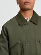 Wadded Flight Jacket - Khaki - Close Up
