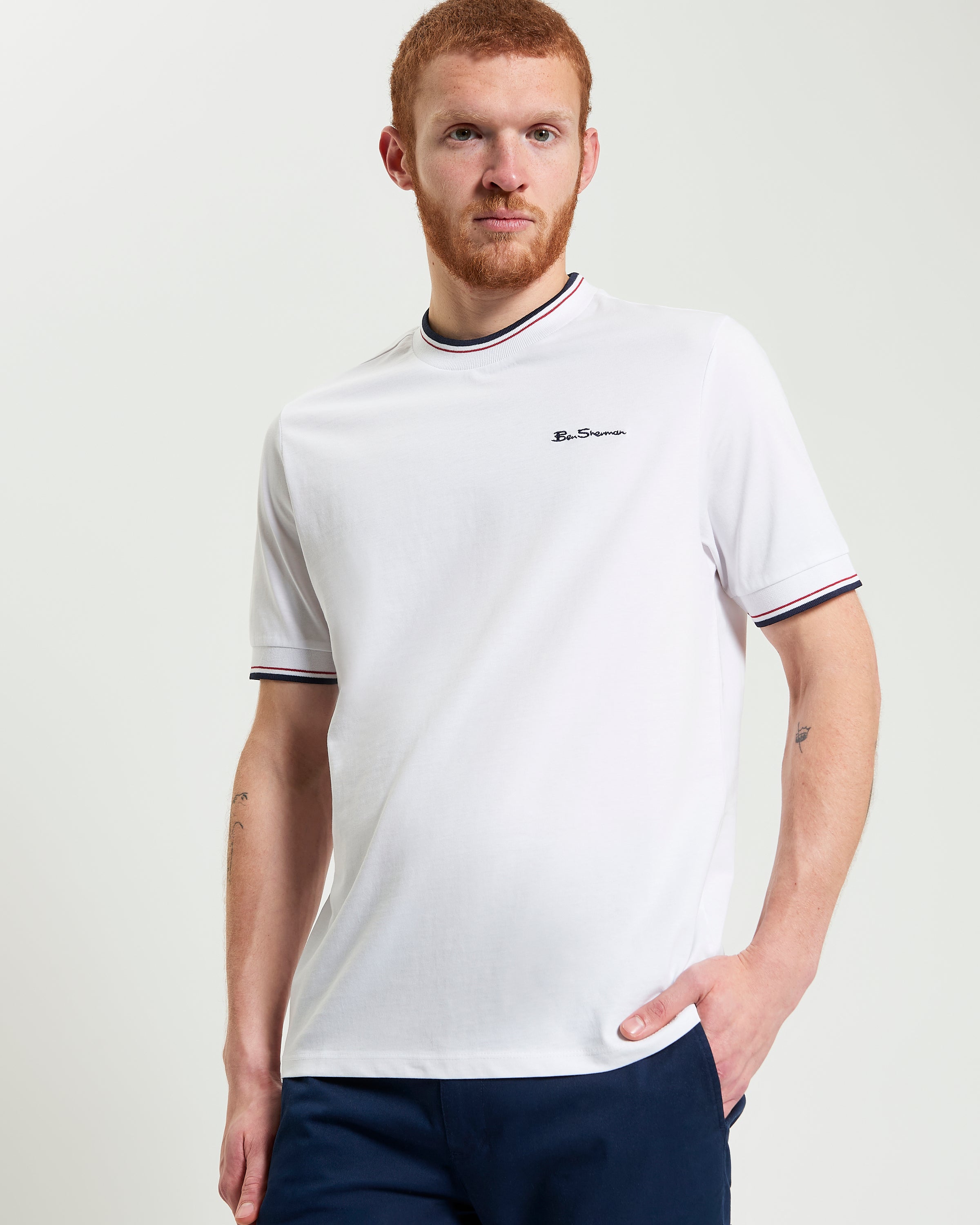 Signature Tipped T-Shirt White