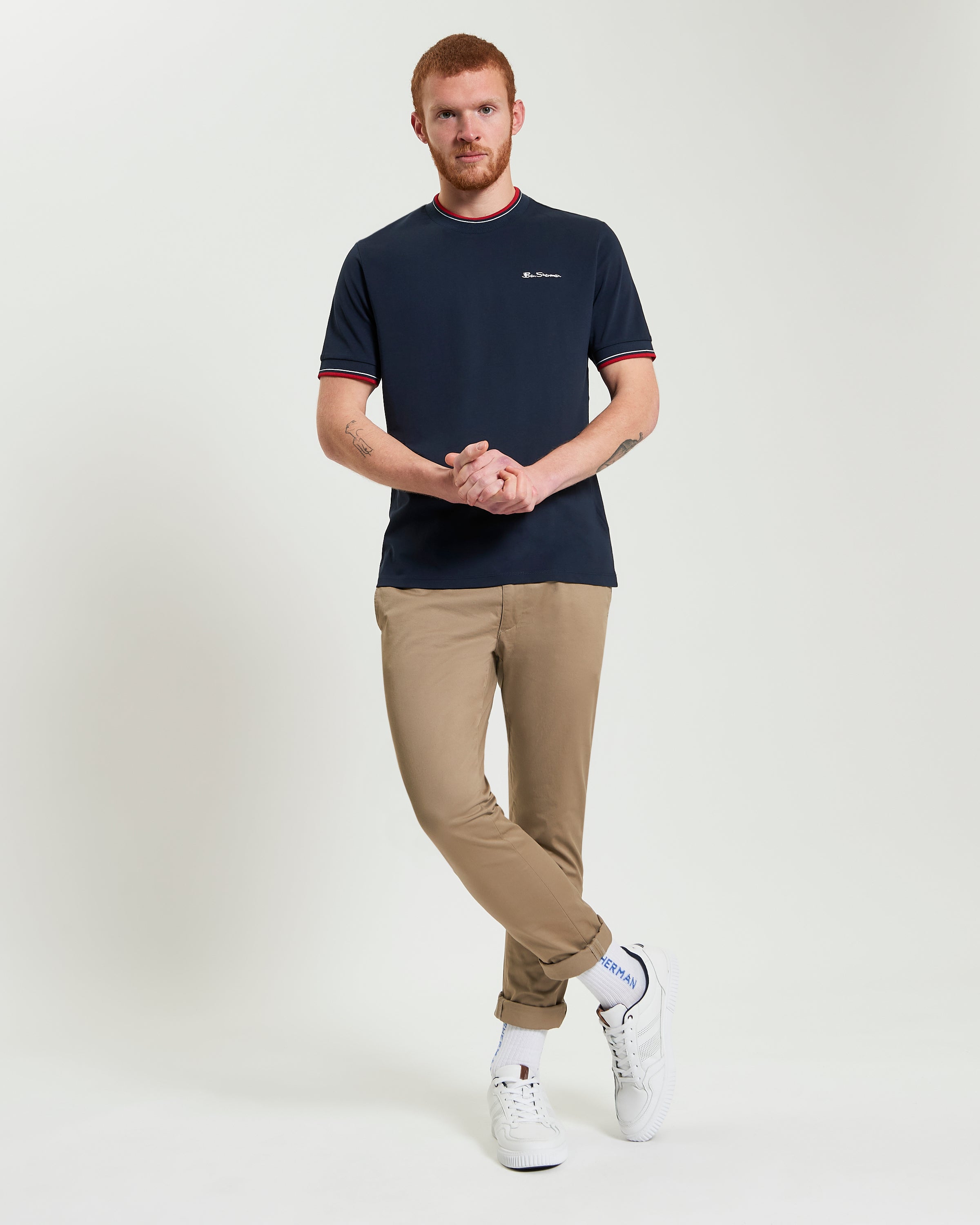 Signature Tipped T-Shirt Dark Navy