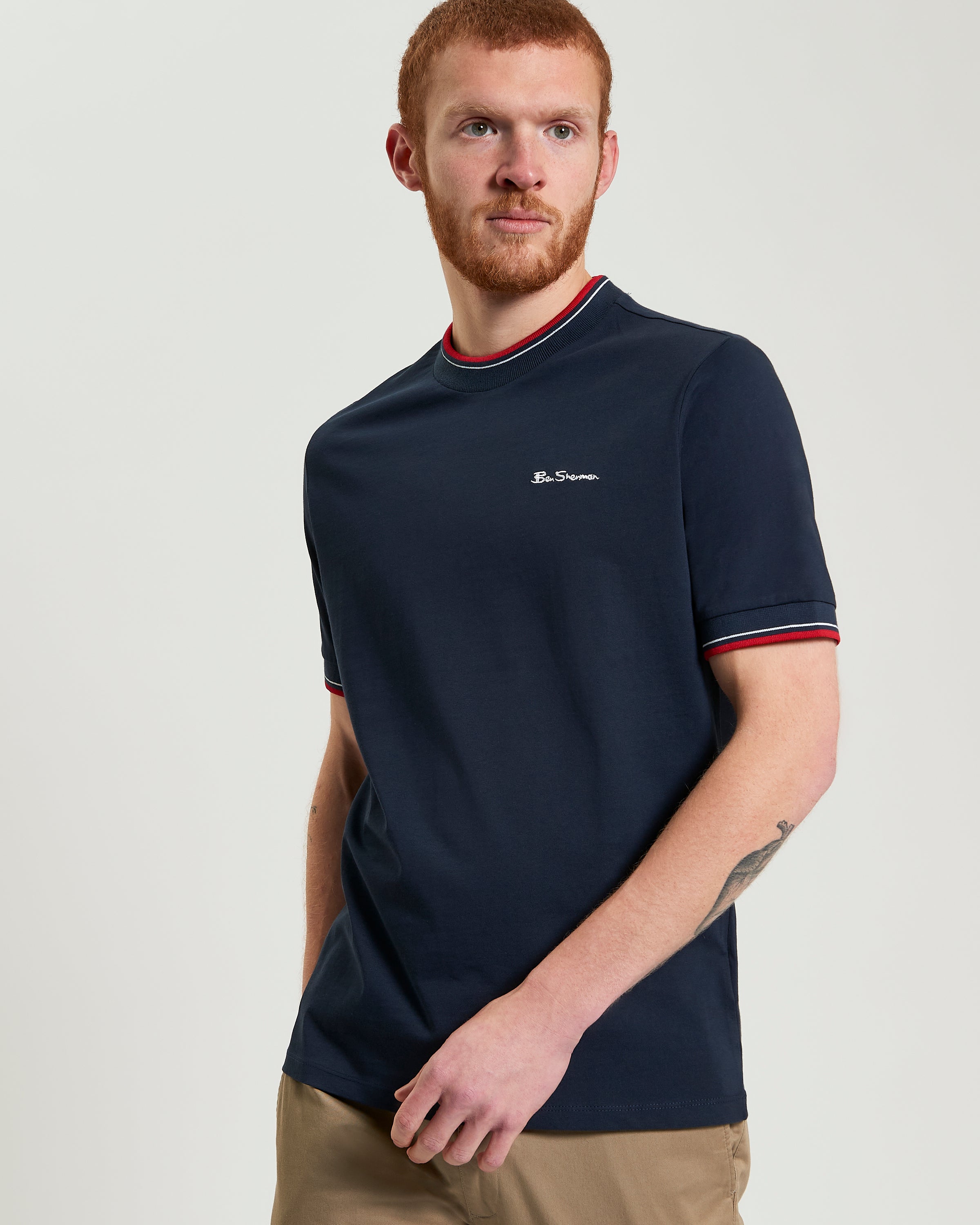 Signature Tipped T-Shirt Dark Navy