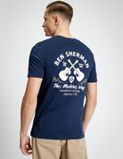 Acoustic Tee - Dark Navy - Back View