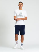 Towelling Short - Dark Navy - Relaxed