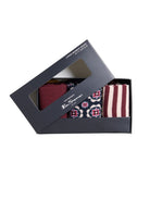 3 Pack Mod Stripe Sock – Assorted bamboo crew socks in bold prints and colors for gifting.