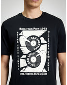Record Swap Tee - Black - Close-Up