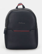 BACKPACK – navy blue with a stylish design and zipper closure.