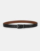 2 BUCKLE BELT SET – black leather belt with buckle, stylish accessory for any outfit.