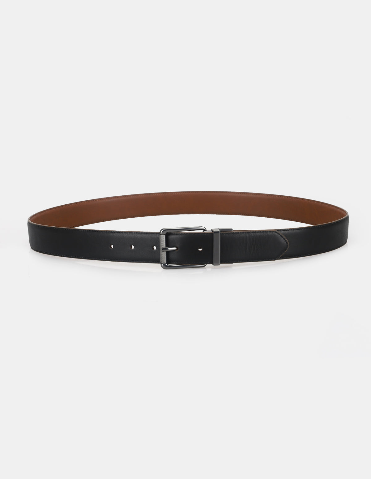 2 BUCKLE BELT SET – black leather belt with buckle, stylish accessory for any outfit.
